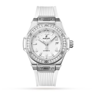 replica Hublot Big Bang One Click Steel White Diamonds 33mm Watch 485.SE.2010.RW.1204