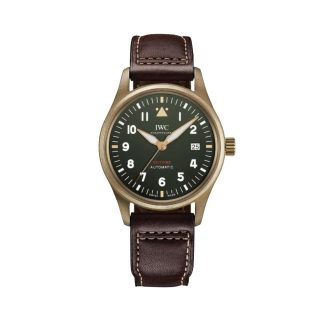 replica IWC Pilot quote.s Automatic Spitfire 39mm Mens Watch Green IW326806