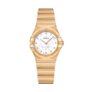 replica Omega Constellation 25mm Yellow Gold On Yellow Gold Ladies Watch O13150256055002