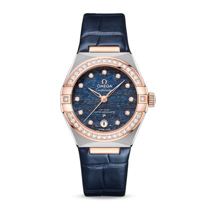 replica Omega Constellation Co Axial Master Chronometer 29mm Ladies Watch Blue O13128292099003