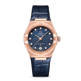 replica Omega Constellation Co Axial Master Chronometer 29mm Ladies Watch Blue O13153292099001