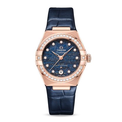 replica Omega Constellation Co Axial Master Chronometer 29mm Ladies Watch Blue O13158292099006