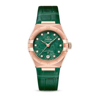 replica Omega Constellation Co Axial Master Chronometer 29mm Ladies Watch Green O13153292099002