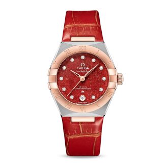 replica Omega Constellation Co Axial Master Chronometer 29mm Ladies Watch Red O13123292099002
