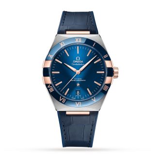 replica Omega Constellation Co Axial Master Chronometer 41mm Mens Watch Blue O13123412103001