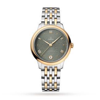 replica Omega De Ville Prestige Co Axial Master Chronometer 34mm Ladies Watch Green O43420342010001