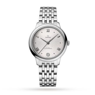 replica Omega De Ville Prestige Co Axial Master Chronometer 34mm Ladies Watch Silver O43410342002001