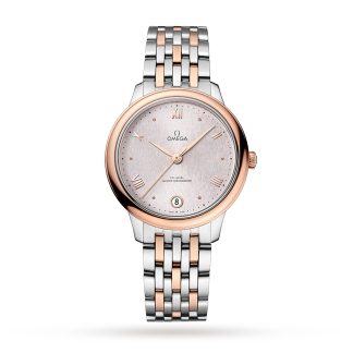 replica Omega De Ville Prestige Co Axial Master Chronometer 34mm Ladies Watch Silver O43420342002003