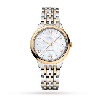 replica Omega De Ville Prestige Co Axial Master Chronometer 34mm Ladies Watch White O43420342005002
