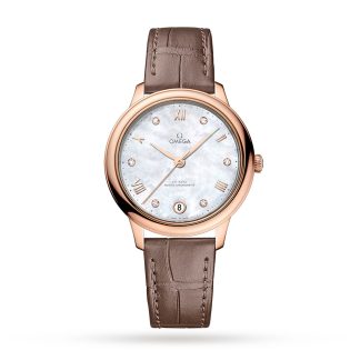replica Omega De Ville Prestige Co Axial Master Chronometer 34mm Ladies Watch White O43453342055001