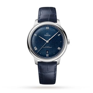 replica Omega De Ville Prestige Co Axial Master Chronometer 40mm Mens Watch Blue O43413402003001