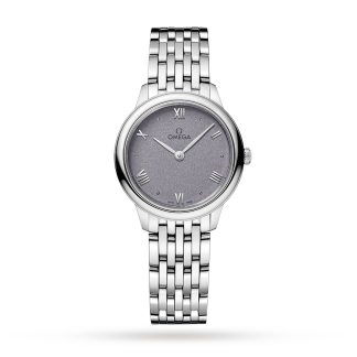 replica Omega De Ville Prestige Quartz 27.5mm Ladies Watch Purple O43410286003001