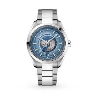 replica Omega Seamaster Aqua Terra 150M Co Axial Master Chronometer Gmt Worldtimer 43mm Summer Blue O22010432203002