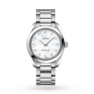 replica Omega Seamaster Aqua Terra 150M Ladies 28mm Quartz Diamond Dot Watch O22010286055001