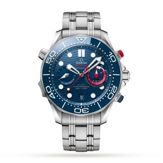replica Omega Seamaster Diver Co Axial Master Chronometer Chronograph 44mm Mens Watch O21030445103002