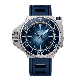 replica Omega Seamaster Ploprof 1200M Co Axial Master Chronometer 55 X 45mm Summer Blue O22732552103001