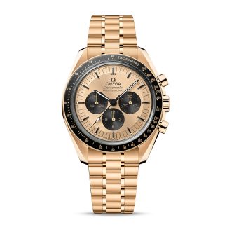 replica Omega Speedmaster Moonwatch Professional Co Axial Master Chronometer Chronograph 42mm Mens Watch Gold O31060425099002