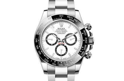 replica Rolex Cosmograph Daytona Oyster 40 mm Oystersteel White dial M126500LN-0001
