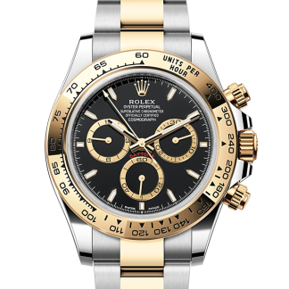 replica Rolex Cosmograph Daytona Oyster 40 mm Oystersteel and yellow gold Black dial M126503-0003