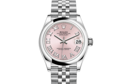 replica Rolex Datejust 31 Oyster 31 mm Oystersteel Pink dial M278240-0014