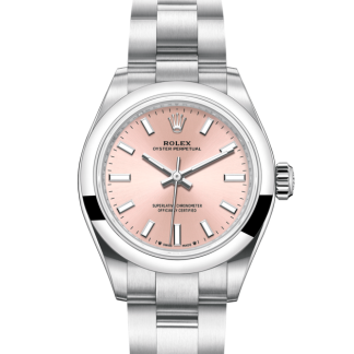replica Rolex Oyster Perpetual 28 Oyster 28 mm Oystersteel Pink dial M276200-0004
