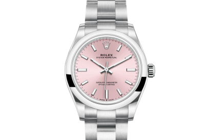 replica Rolex Oyster Perpetual 31 Oyster 31 mm Oystersteel Pink dial M277200-0004