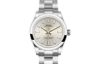 replica Rolex Oyster Perpetual 31 Oyster 31 mm Oystersteel Silver dial M277200-0001