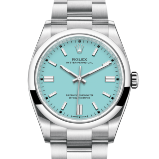 replica Rolex Oyster Perpetual 36 Oyster 36 mm Oystersteel Turquoise blue dial M126000-0006