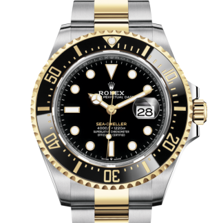 replica Rolex Sea-Dweller Oyster 43 mm Oystersteel and yellow gold Black dial M126603-0001