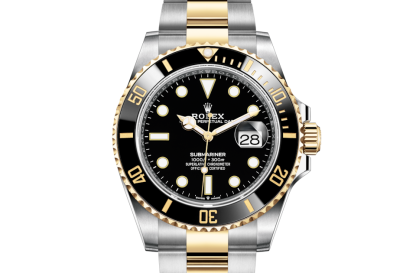 replica Rolex Submariner Date Oyster 41 mm Oystersteel and yellow gold Black dial M126613LN-0002