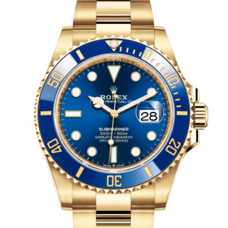 replica Rolex Submariner Date Oyster 41 mm yellow gold Royal blue dial M126618LB-0002