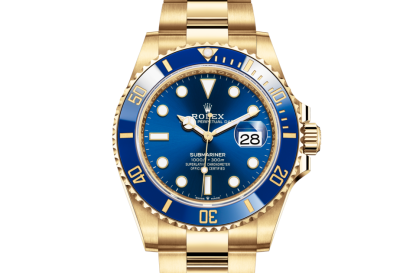 replica Rolex Submariner Date Oyster 41 mm yellow gold Royal blue dial M126618LB-0002