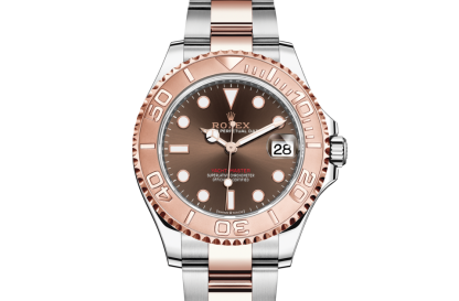 replica Rolex Yacht-Master 37 Oyster 37 mm Oystersteel and Everose gold Chocolate dial M268621-0003