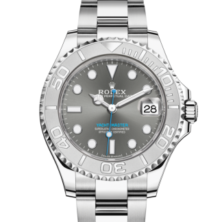 replica Rolex Yacht-Master 37 Oyster 37 mm Oystersteel and platinum Slate dial M268622-0002