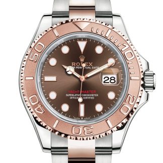 replica Rolex Yacht-Master 40 Oyster 40 mm Oystersteel and Everose gold Chocolate dial M126621-0001