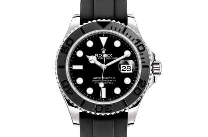 replica Rolex Yacht-Master 42 Oyster 42 mm white gold Black dial M226659-0002