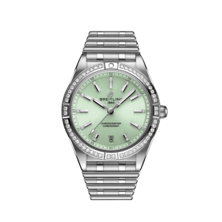 replica breitling Chronomat Automatic 36 Stainless steel Mint green A10380591L1A1