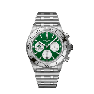 replica breitling Chronomat B01 42 Six Nations Ireland Stainless steel Green AB0134A91L1A1