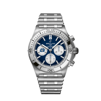replica breitling Chronomat B01 42 Six Nations Scotland Stainless steel Blue AB0134A51C1A1