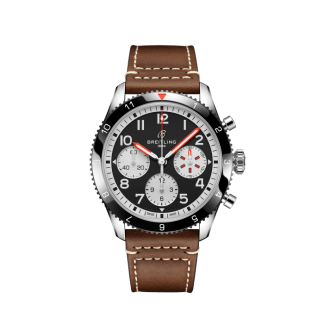 replica breitling Classic AVI Chronograph 42 Mosquito Stainless steel Black Y233801A1B1X1