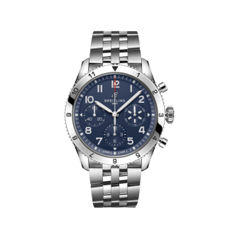 replica breitling Classic AVI Chronograph 42 Tribute to Vought F4U Corsair Stainless steel Blue A233801A1C1A1