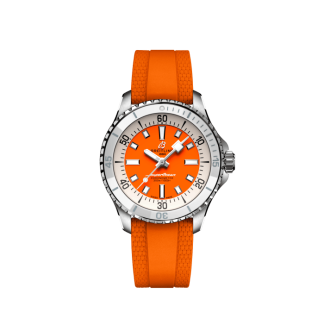 replica breitling Superocean Automatic 36 Stainless steel Orange A17377211O1S1