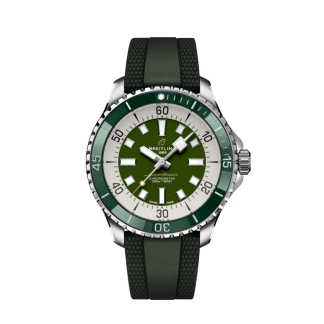 replica breitling Superocean Automatic 44 Stainless steel Green A17376A31L1S1