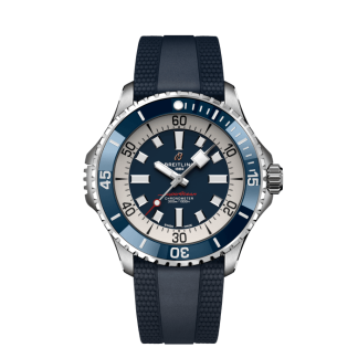 replica breitling Superocean Automatic 46 Stainless steel Blue A17378E71C1S1