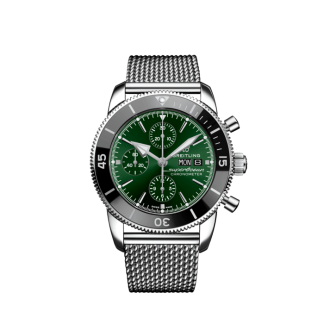 replica breitling Superocean Heritage Chronograph 44 Stainless steel Green A13313121L1A1