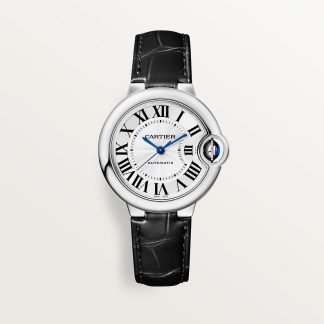 replica cartier Ballon Bleu de Cartier watch 33 mm steel leather CRWSBB0030