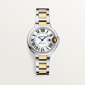 replica cartier Ballon Bleu de Cartier watch 33mm yellow gold steel CRW2BB0002