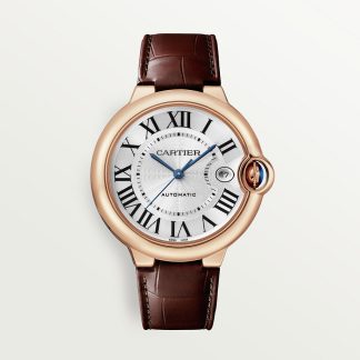 replica cartier Ballon Bleu de Cartier watch 40 mm 18K rose gold leather CRWGBB0035