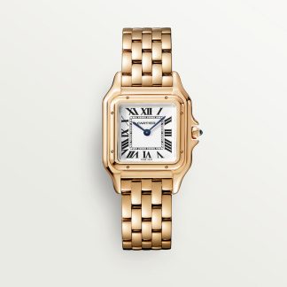 replica cartier Panthère de Cartier watch Medium model quartz movement rose gold CRWGPN0007