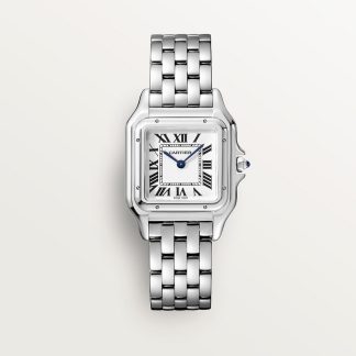 replica cartier Panthère de Cartier watch Medium model quartz movement steel CRWSPN0007